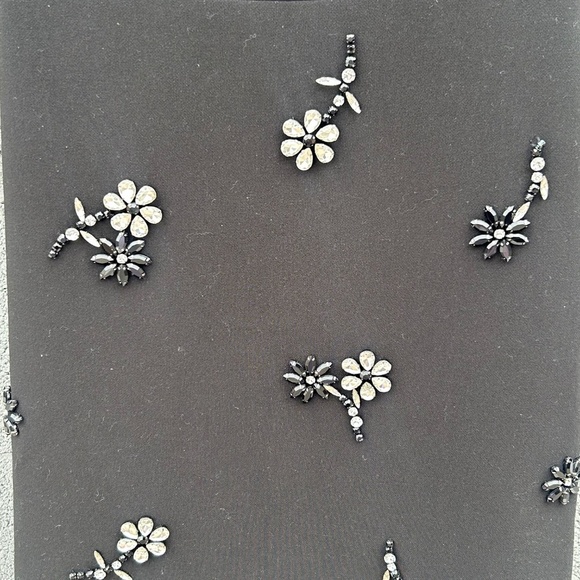 Kate Spade Scattered Brooch Embellished Bejeweled A-Line Mini Dress Black Size 4 - Picture 5 of 7